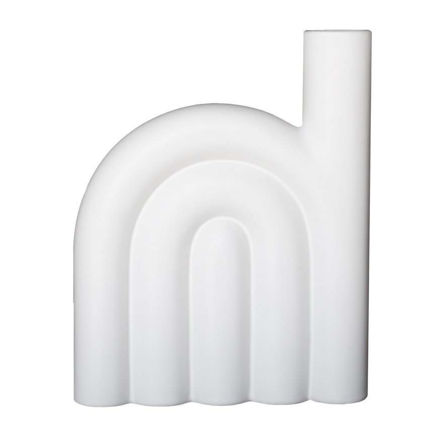 Rope maljakko medium White