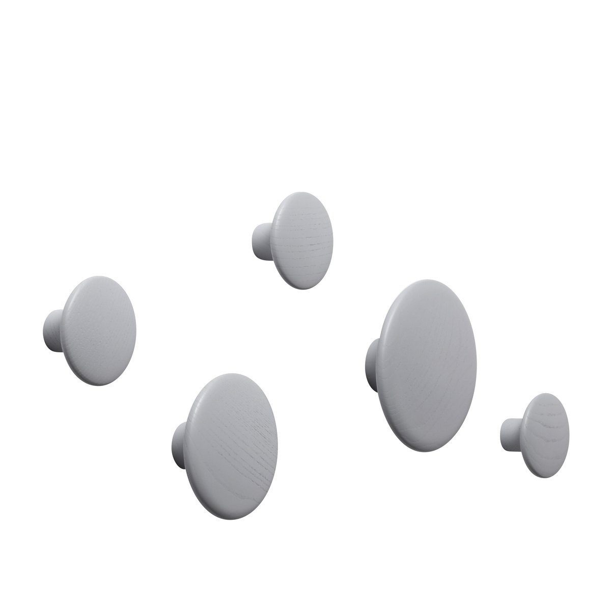 The Dots ripustin, 5 kpl harmaa