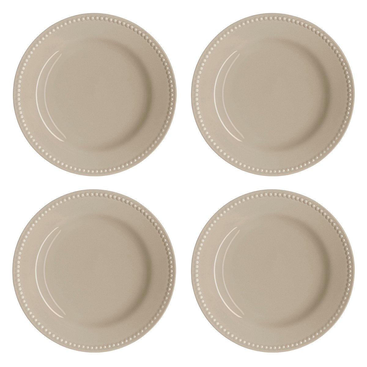 Dots asetti 22 cm 4-pakkaus beige
