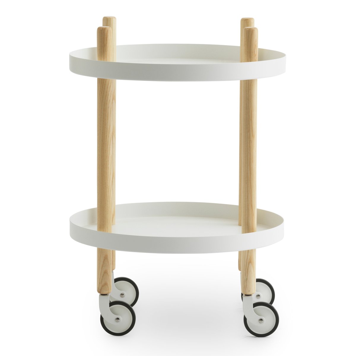 Block pöytä Ø 45 cm Valkoinen