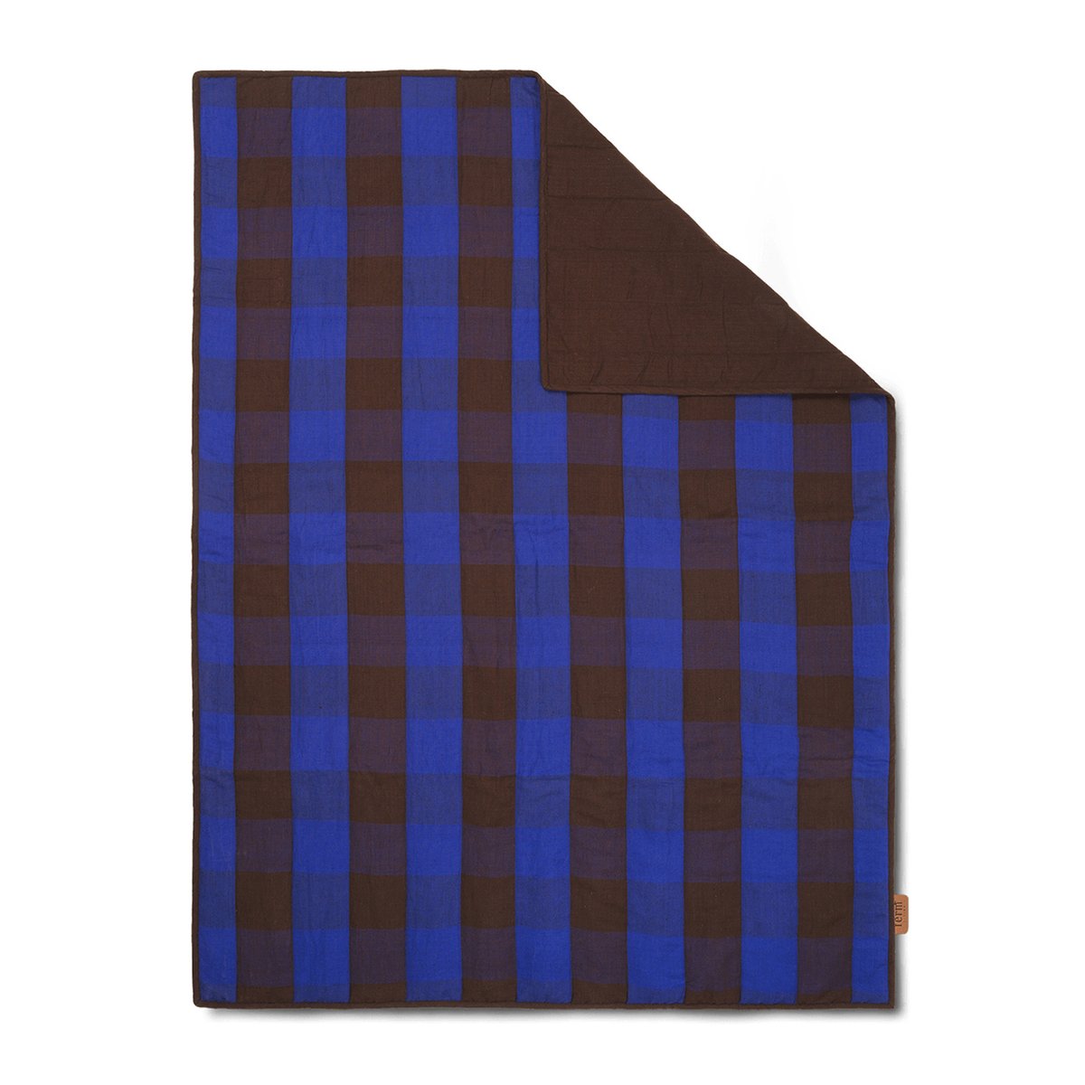 Grand huopa 120x170 cm Chocolate-bright blue