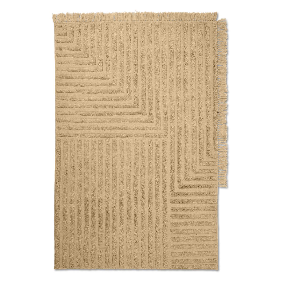 Crease villamatto 140x200 cm Light Sand