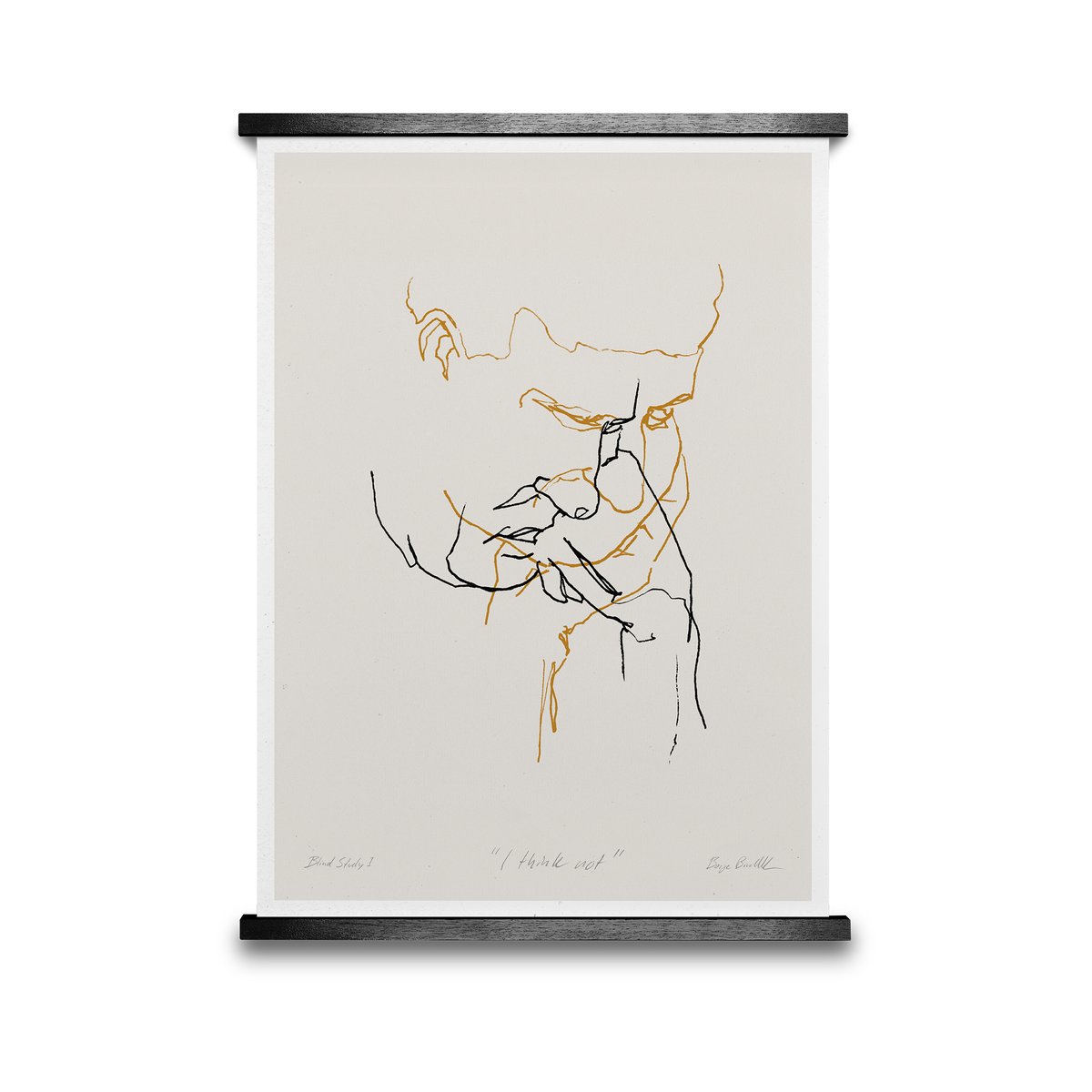 I Think Not 01 (keltainen) juliste 50x70 cm
