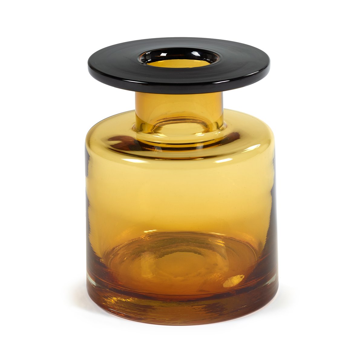 Wind & Fire -maljakko 22 cm Amber-black