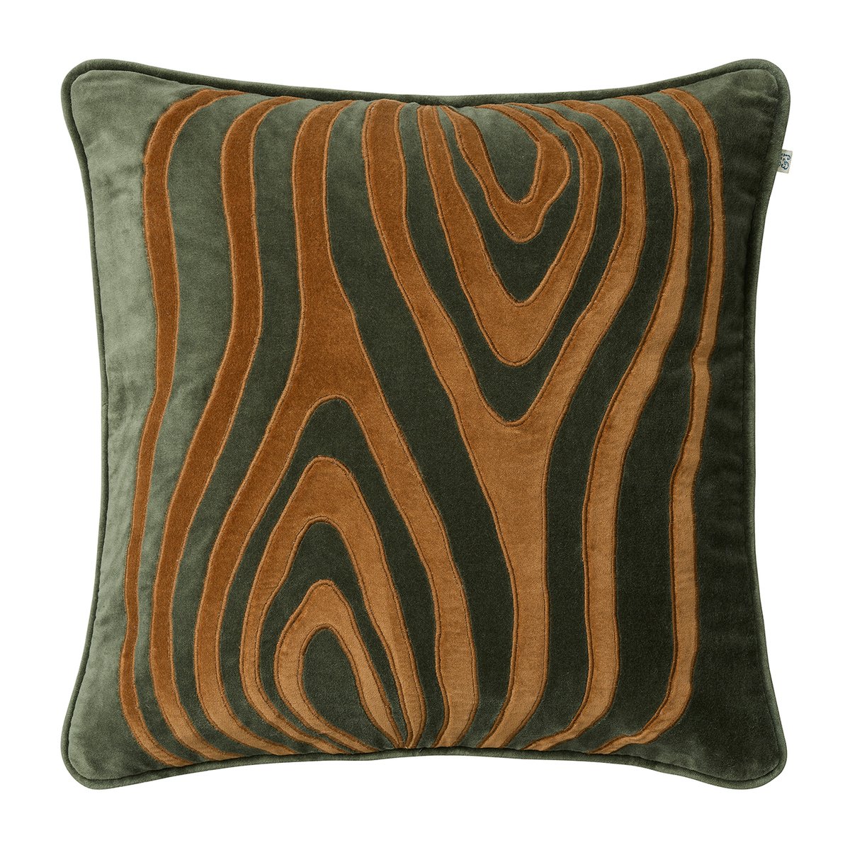 Mita tyynynpäällinen 50x50 cm Forest green-cognac