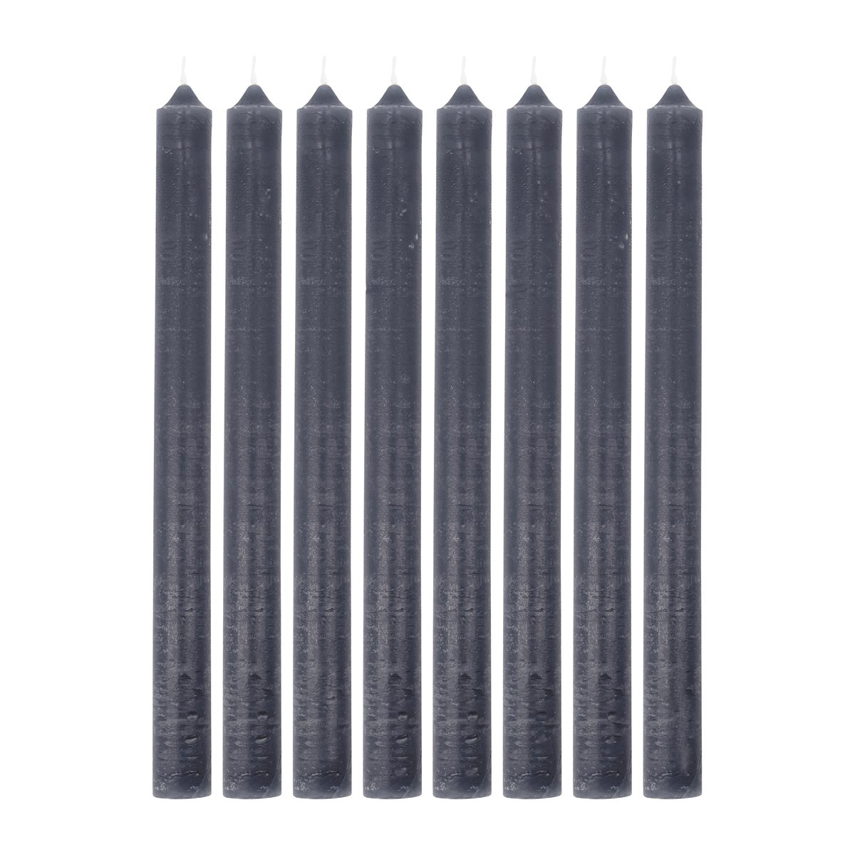 Rustic Wax kynttilä 25 cm 8-pack Tummanharmaa