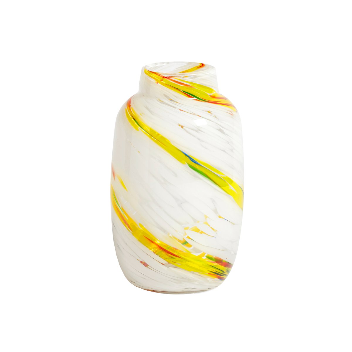 Splash Round -maljakko M 23 cm Lemon swirl