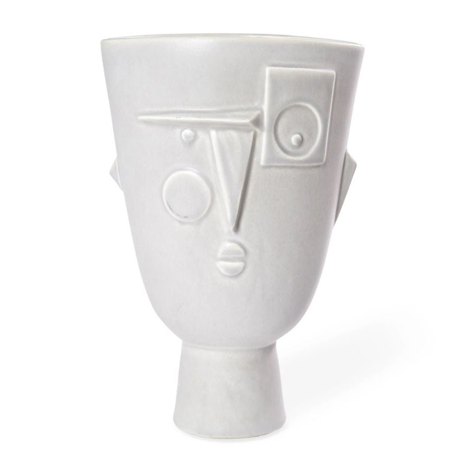Metropolis maljakko large White