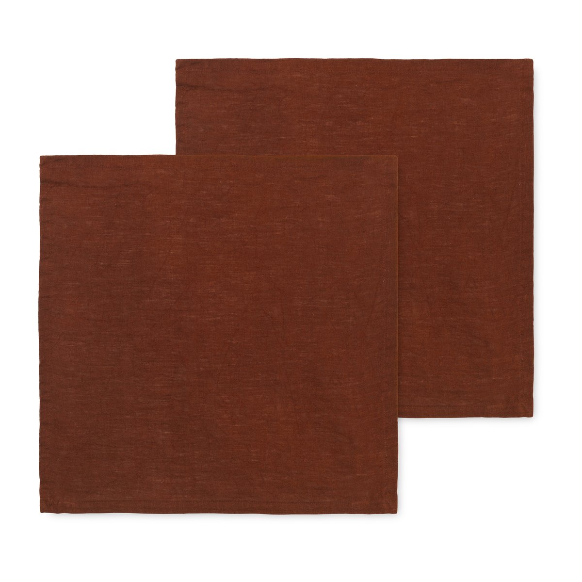 Ferm Living linnelautasliinat 2-pack Cinnamon