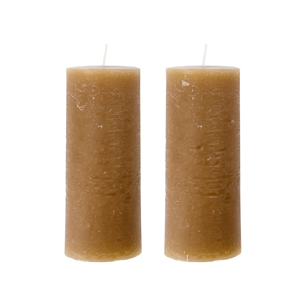 Rustic Wax kynttilä 15 cm 2-pack Camel