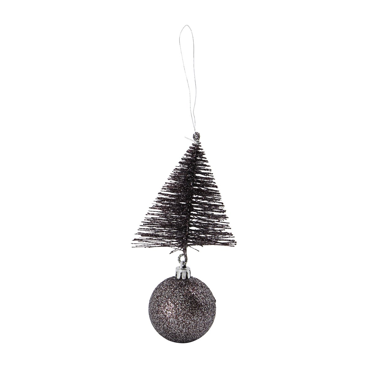 Tree & bell joulukoriste 15 cm Mahogany